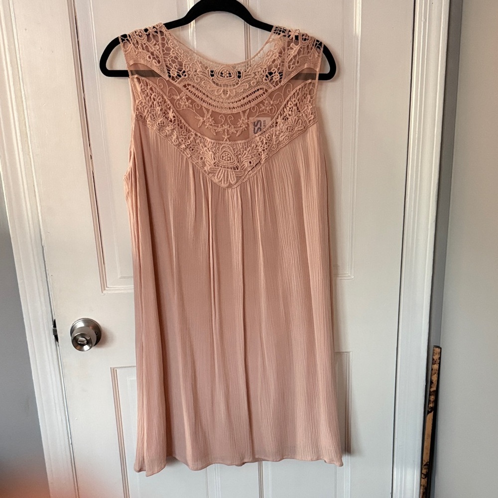 AUW Blush Lace Dress